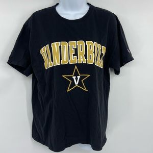 Champion Black Vanderbilt Tee Size Medium